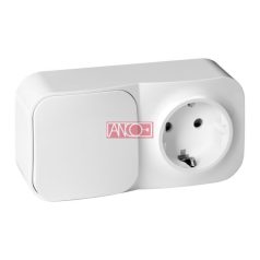 Egypólusú kapcsoló+földelt dugalj