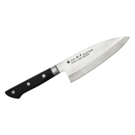 Satake 803-694 Satoru Deba japán konyhakés, 16,4 cm penge hossz, rozsdamentes acél, kemény műanyag markolat
