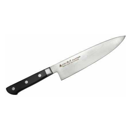 Satake 805-544 Daichi Gyuto (Séf) japán damaszk konyhakés, 20 cm-es penge hossz, damaszk acél, pakka fa markolat