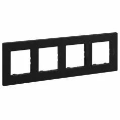 Legrand 863594 Niloé Step 4-es keret fekete