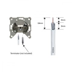 GEDU 15NL Wall Box for 15 dB lacing system