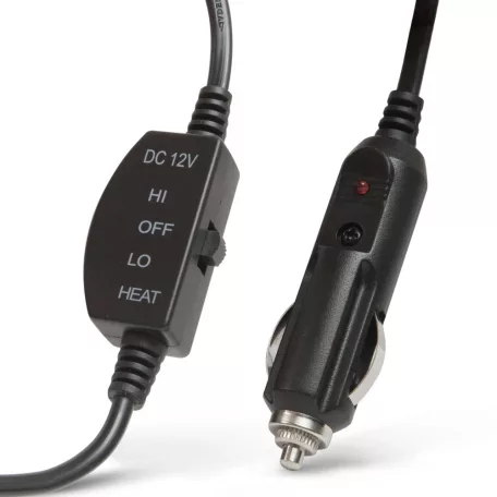 4cars Ülésfűtés Fűthető ülésvédő 24V, szabályozható intenzitás (vastag) - 95637 szivargyújtó dugóval - fekete szabályozható teherautó ülésfűtés 24v