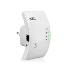   WLAN WIFI Jelerősítő Vezeték nélküli router Wireless-N / Repeater jelerősítő WI-FI, WR01, 300Mbps, fehér WI-FI ERŐSÍTŐ