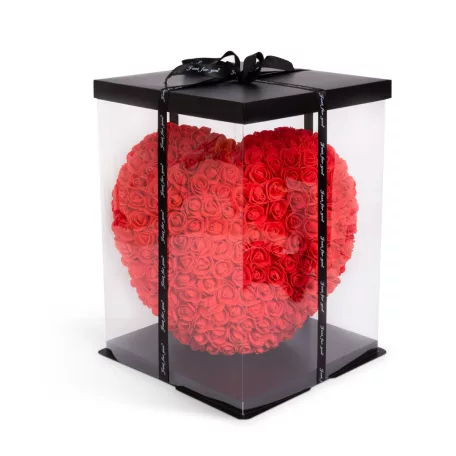 Rózsaszív - piros - 40 cm