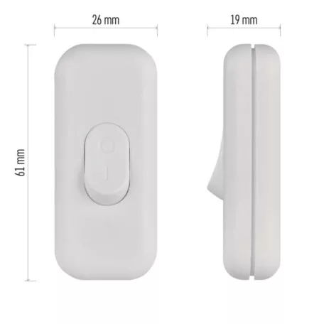 Kapcsoló egypólusú fehér