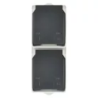 EMOS fali aljzat, dupla IP44 SCHUKO