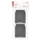 EMOS fali aljzat, dupla IP44 SCHUKO