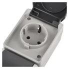 EMOS fali aljzat, dupla IP44 SCHUKO