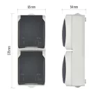 EMOS fali aljzat, dupla IP44 SCHUKO