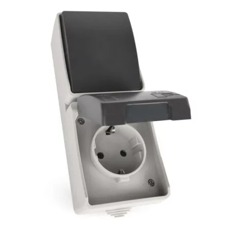 EMOS Aljzat és váltókapcsoló IP44 SCHUKO