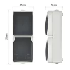 EMOS Aljzat és váltókapcsoló IP44 SCHUKO