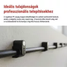 Kör alakú kábelbilincs 6 mm, fekete, 50 szt