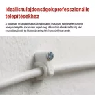 Kör alakú kábelbilincs 8 mm, fehér, 50 szt