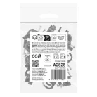 Kör alakú kábelbilincs 10 mm, fekete, 50 szt
