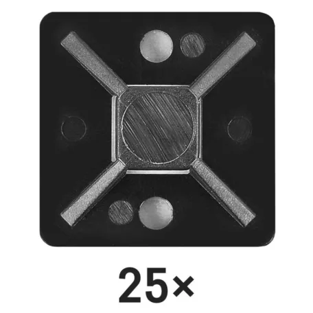 Öntapadó talp 20×20, fekete, 25 db