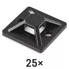 Öntapadó talp 3M 30×30, fekete 25 szt