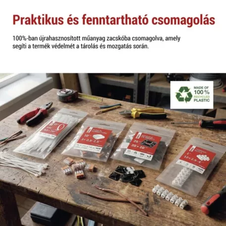 Öntapadó talp 3M 30×30, fekete 25 szt