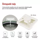 Öntapadó talp 3M 30×30, fehér, 25 szt