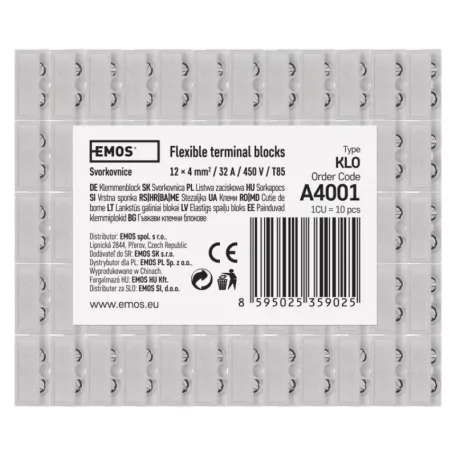 EMOS Sorkapocs 12x2.5 mm fehér 10db