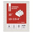 Sorkapocs 2,5–4mm2, fehér, 10 szt