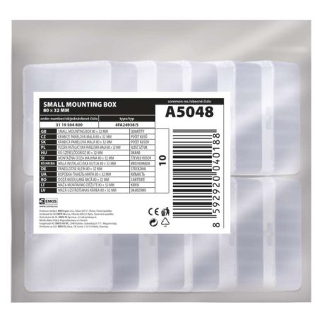 EMOS Falon kívüli szerelvénydoboz LK80x28R/1