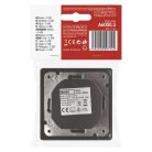 EMOS Aljzat USB csatlakozóval, SCHUKO antracit