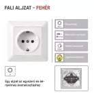 EMOS Csatlakozó aljzat SCHUKO