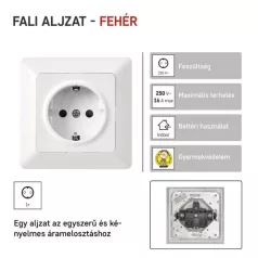 EMOS Csatlakozó aljzat SCHUKO