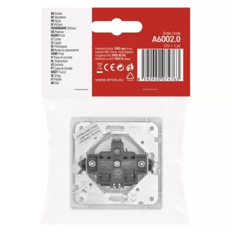 EMOS Csatlakozó aljzat SCHUKO