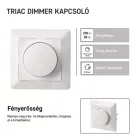 Triac 6. sz. fényerő-szabályozó szabályozható LED-izzókhoz