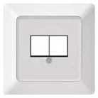 EMOS Adat-csatlakozó aljzat burkolat 2xRJ45