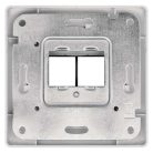 EMOS Adat-csatlakozó aljzat burkolat 2xRJ45