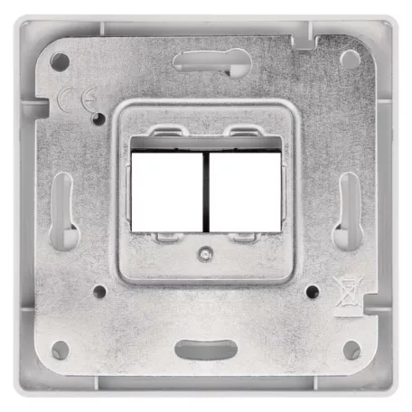 EMOS Adat-csatlakozó aljzat burkolat 2xRJ45