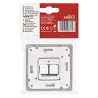 EMOS Adat-csatlakozó aljzat burkolat 2xRJ45