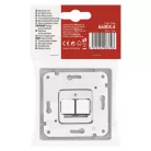 EMOS Adat-csatlakozó aljzat burkolat 2xRJ45