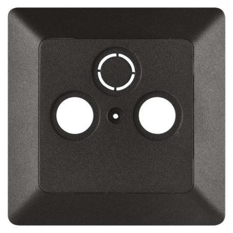 TV+R+SAT Csatlakozó aljzat burkolat, antracit