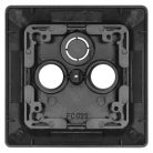 TV+R+SAT Csatlakozó aljzat burkolat, antracit