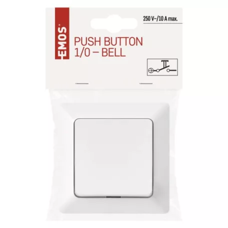 EMOS Nyomógomb 1/0 - csengő