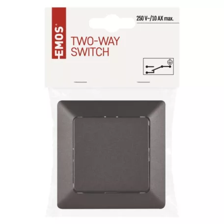 EMOS Váltókapcsoló, antracit