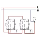 EMOS Váltókapcsoló, antracit