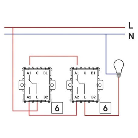 EMOS Váltókapcsoló, antracit