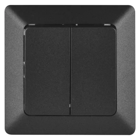 EMOS Soros kapcsoló, antracit