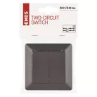 EMOS Soros kapcsoló, antracit