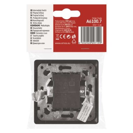 EMOS Keresztkapcsoló, antracit