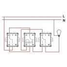 EMOS Keresztkapcsoló, antracit