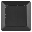 EMOS dupla váltókapcsoló, antracit