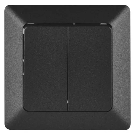 EMOS dupla váltókapcsoló, antracit