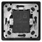 EMOS Nyomógomb 1/0 - csengő, antracit