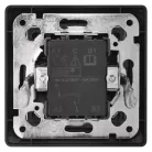 EMOS Nyomógomb 1/0 - csengő, antracit