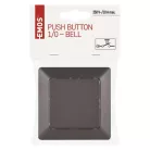 EMOS Nyomógomb 1/0 - csengő, antracit